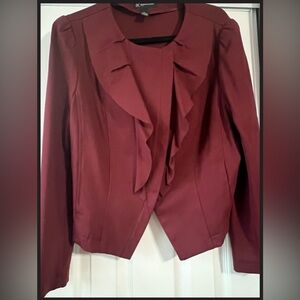 INC Elegant Burgundy Women's Jacket, size PL foots S and M